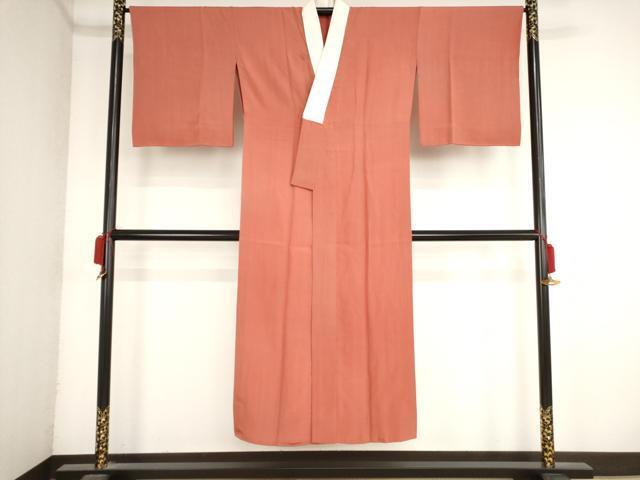平和屋着物■長襦袢　無双仕立て　縞　正絹　逸品　AAAL7428bw
