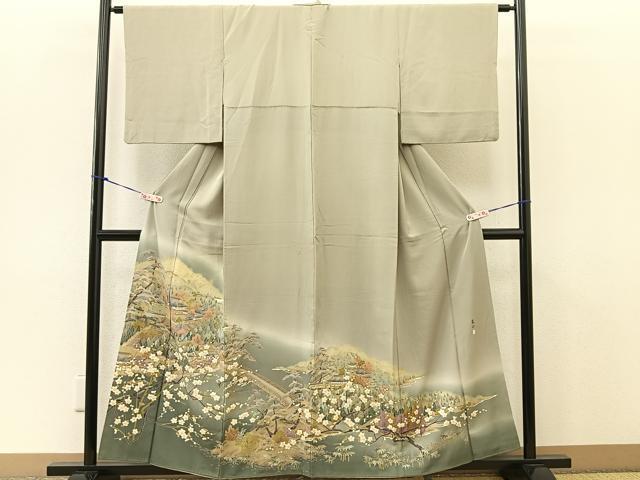 平和屋着物■豪華色留袖　作家物　嵐山　暈し染め　正絹　逸品　BAAL8537me