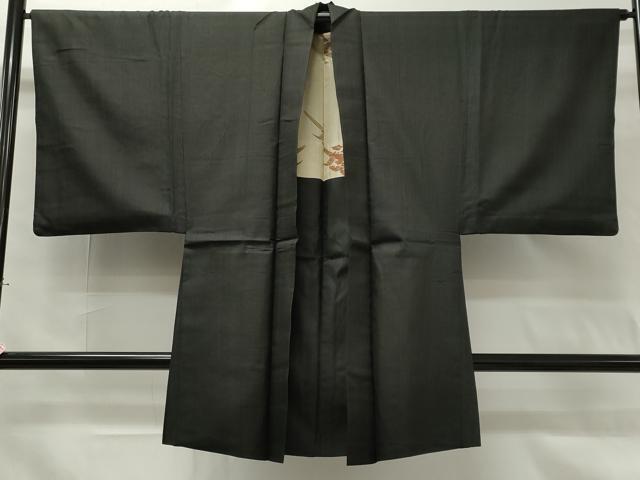 平和屋着物■男性　長羽織　紬地　正絹　逸品　CAAI6310ou