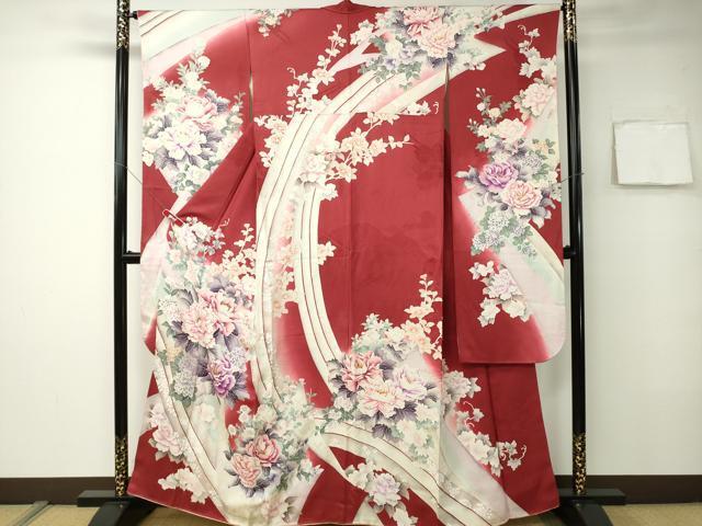 平和屋着物■豪華振袖　吉祥草花文　暈し染め　松坂屋扱い　正絹　逸品　CAAK3149ev