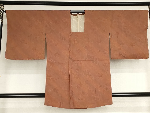 平和屋着物■道行コート　辻が花地紋　やまと誂製　正絹　逸品　未使用　AAAN8851bw