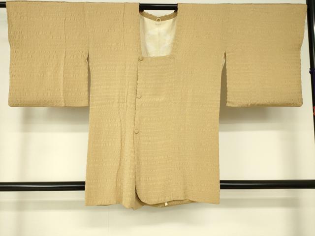 平和屋着物■道行コート　蜂蜜色　正絹　逸品　DAAK9014cm