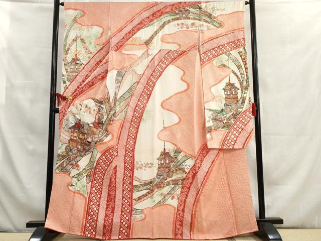 平和屋着物■豪華振袖　絞り　祇園祭　暈し染め　金銀彩　正絹　逸品　AAAN5886cs