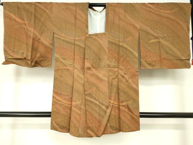 平和屋着物■道行コート　吉祥地紋　やまと誂製　正絹　逸品　DAAK9023cm
