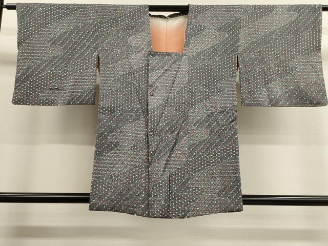 平和屋着物■道行コート　絞り　吉祥文　正絹　逸品　CAAK3727dy