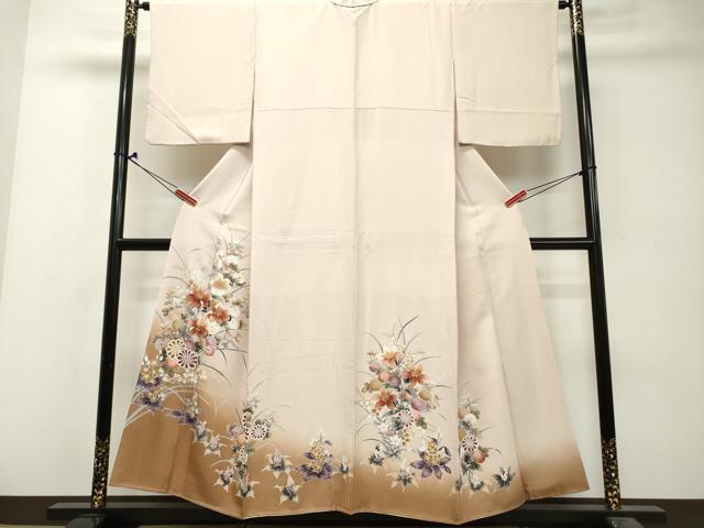 平和屋着物■豪華色留袖　草花文　暈し染め　金彩　正絹　逸品　DAAJ3459cf