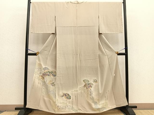 平和屋着物●豪華色留袖　加納義己　手描き　源氏物語　金銀彩　正絹　逸品　BAAK4091yt