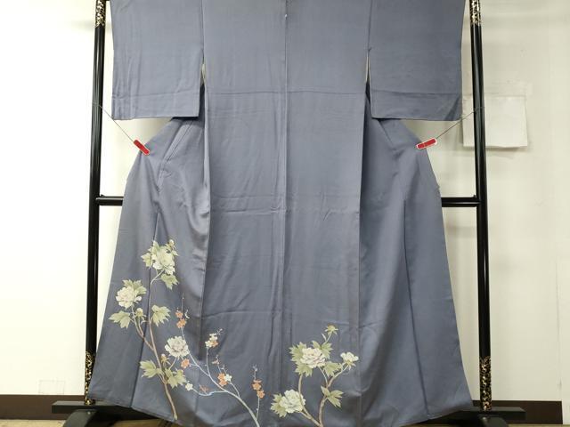 平和屋着物■豪華色留袖　枝牡丹　枝梅文　正絹　逸品　CAAJ3577ch