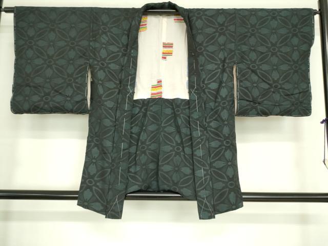 平和屋着物■羽織　舞花文　正絹　逸品　DAAK9140cm