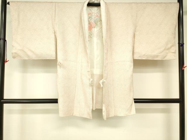 平和屋着物■道中着　総絞り　菱文　正絹　逸品　DAAK9082cm