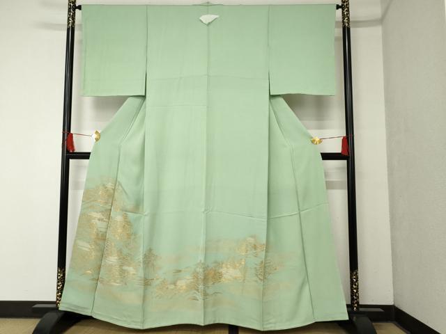 平和屋着物■豪華色留袖　寿光織　京風景文　正絹　逸品　未使用　AAAN5766cs