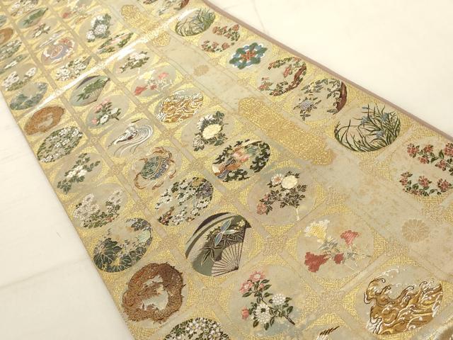 平和屋着物○螺鈿作家 藤本隆士 六通柄袋帯 西本願寺天井絵集 平和屋着物○螺鈿作家 藤本隆士 六通柄袋帯 西本願寺天井絵集