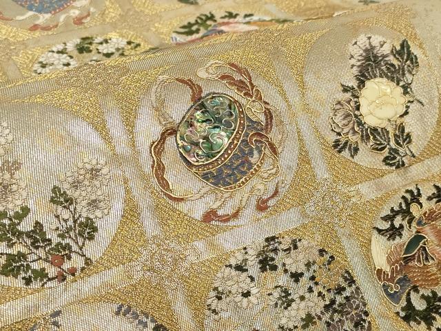平和屋着物○螺鈿作家 藤本隆士 六通柄袋帯 西本願寺天井絵集 平和屋着物○螺鈿作家 藤本隆士 六通柄袋帯 西本願寺天井絵集