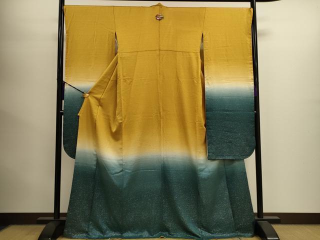 平和屋着物■豪華振袖　霞文　暈し染め　金銀彩　正絹　逸品　CAAK3632dy