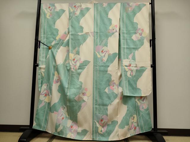 平和屋着物■豪華振袖　枝花文　正絹　逸品　CAAK1692oy