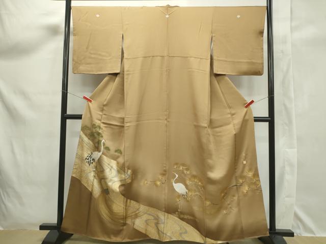 平和屋着物■豪華色留袖　作家物　鶴亀　暈し染め　金彩　正絹　逸品　CAAJ8603ze