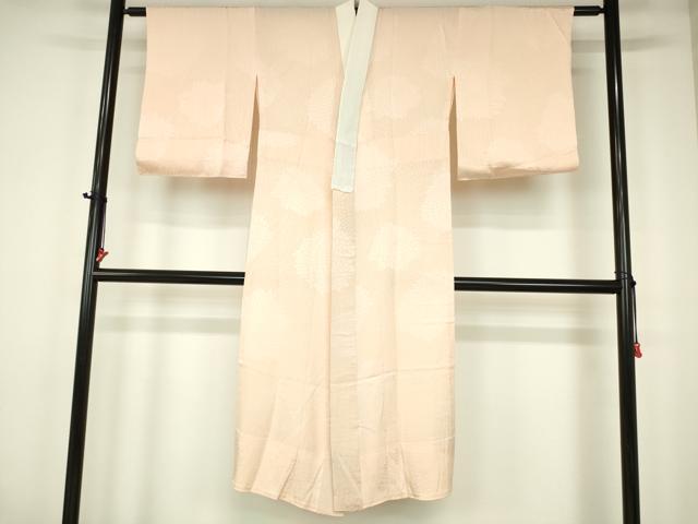 平和屋着物■長襦袢　無双仕立て　舞花地紋　一斤染色　正絹　逸品　DAAJ0877cm