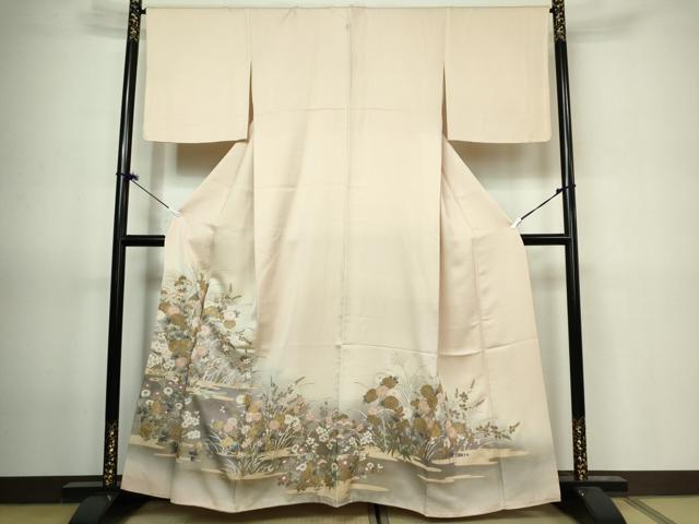 平和屋着物■豪華色留袖　草花文　暈し染め　金彩　正絹　逸品　DAAJ3406cf