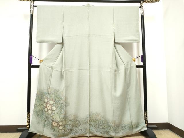 平和屋着物●豪華色留袖　絞り　流水枝葉文　正絹　逸品　CAAJ7201hy