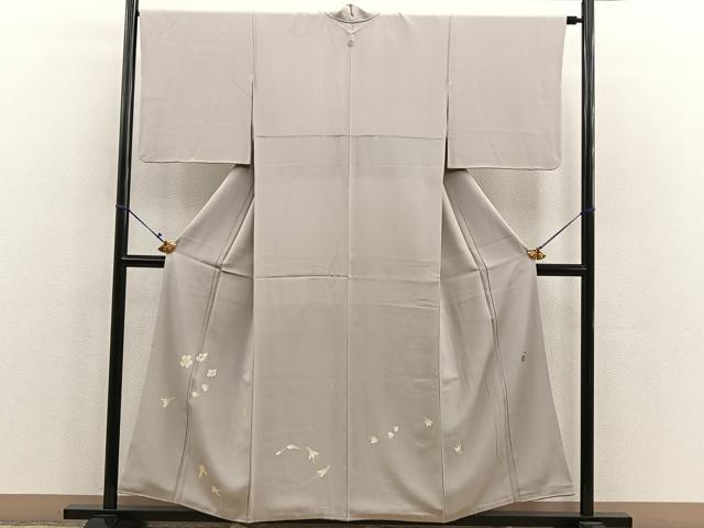 平和屋着物●豪華色留袖　友禅　作家物　舞花文　正絹　逸品　BAAM7404pm