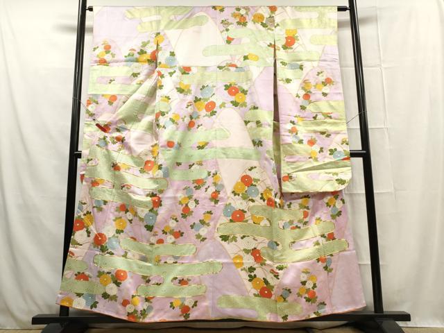 平和屋着物■豪華振袖　駒刺繍　霞花文　金彩　正絹　逸品　DAAK6190cf
