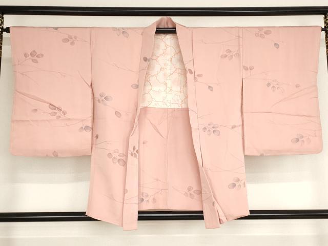 平和屋着物■羽織　地紋起こし　南天文　正絹　逸品　未使用　AAAN9993bw