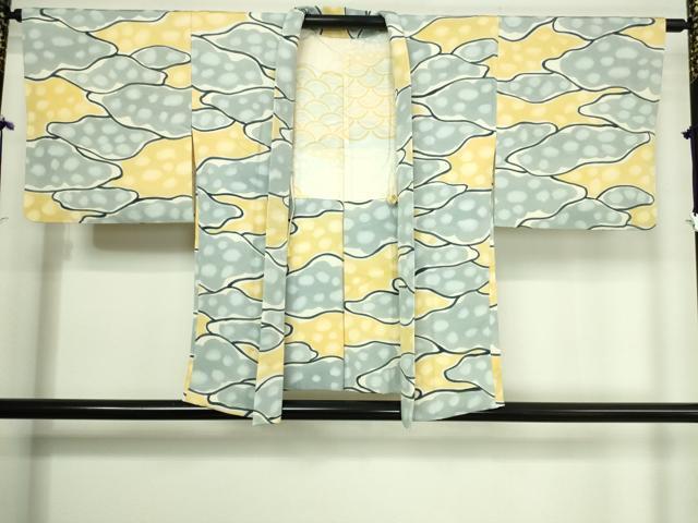 平和屋着物■羽織　抽象文様　正絹　逸品　DAAK9281cm