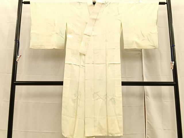 平和屋着物■長襦袢　無双仕立て　草花文　暈し染め　正絹　逸品　BAAN0572xi
