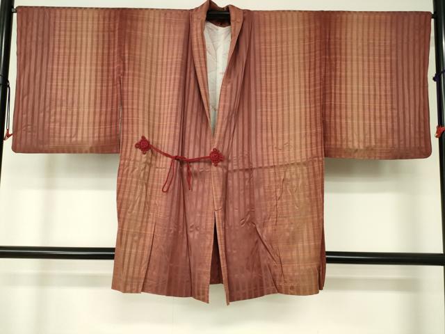 平和屋着物■道中着　間道　暈し染め　正絹　逸品　DAAL9005cm