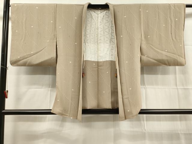 平和屋着物■羽織　抽象鹿の子文　正絹　逸品　DAAK9386cm