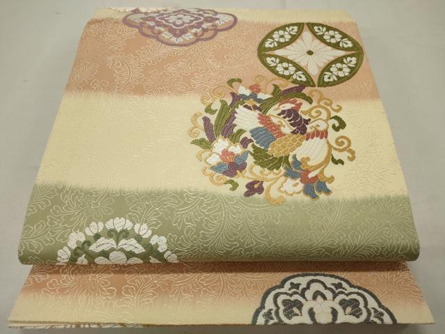 平和屋着物■六通柄袋帯　唐織　瑞祥古典紋　正絹　逸品　CAAL2862in