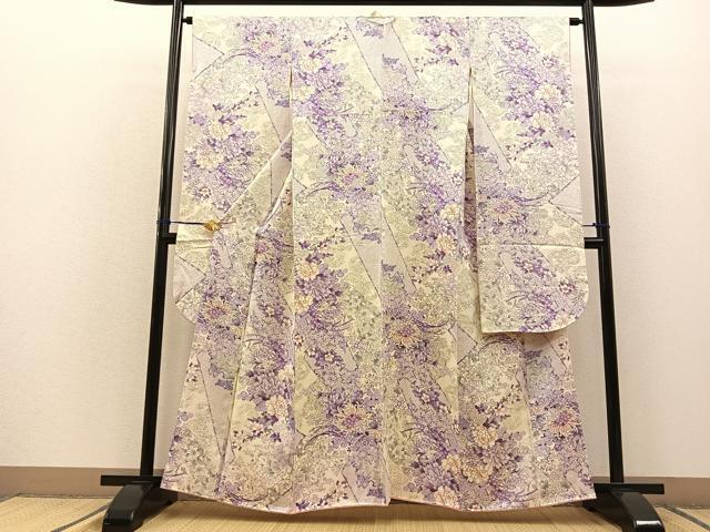 平和屋着物■豪華振袖　草花文　正絹　逸品　BAAM7044by