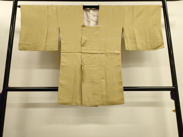 平和屋着物■道行コート　草木文　ロング丈　正絹　逸品　CAAL4036dy