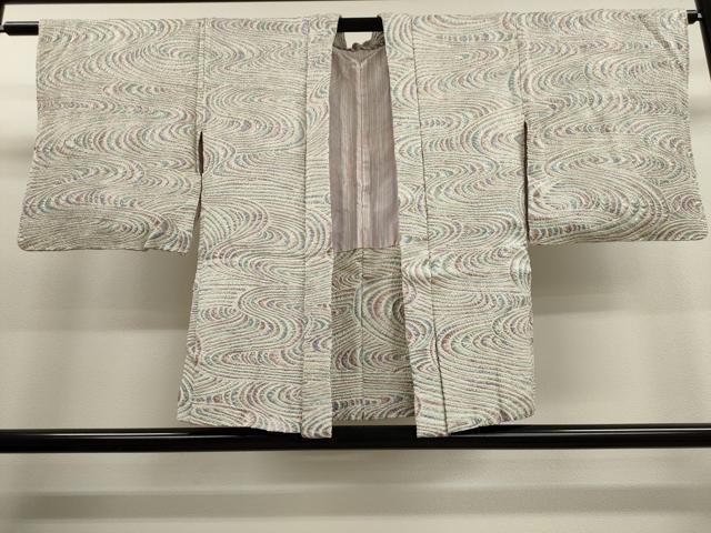 平和屋着物■羽織　総絞り　流水文　正絹　逸品　CAAL4021dy