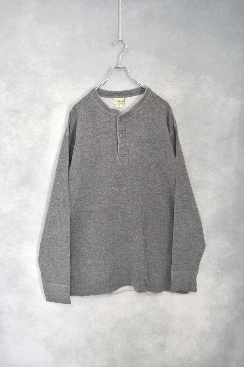 【新作入荷!!】 XL size / canada in made / カットソー ヘンリーネック ツーレイヤー L.L.bean 】 名品 エルエルビーン 【 / インナー Y2K 00s 男性用