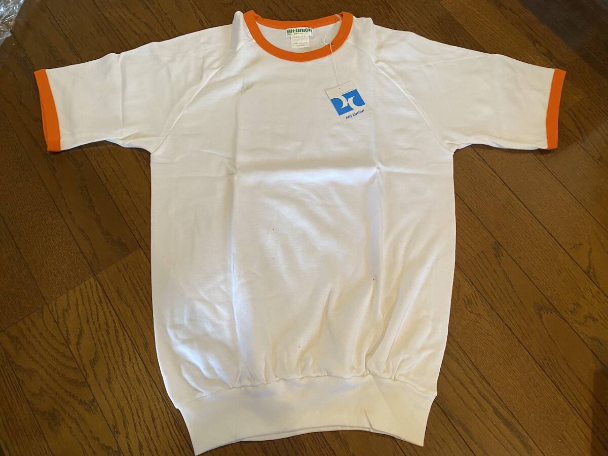 当時物　　未使用　しみあり　hit-union　ヒットユニオン　585ーTC 　体操服半袖　半袖tシャツ　サイズXO　 KK2933