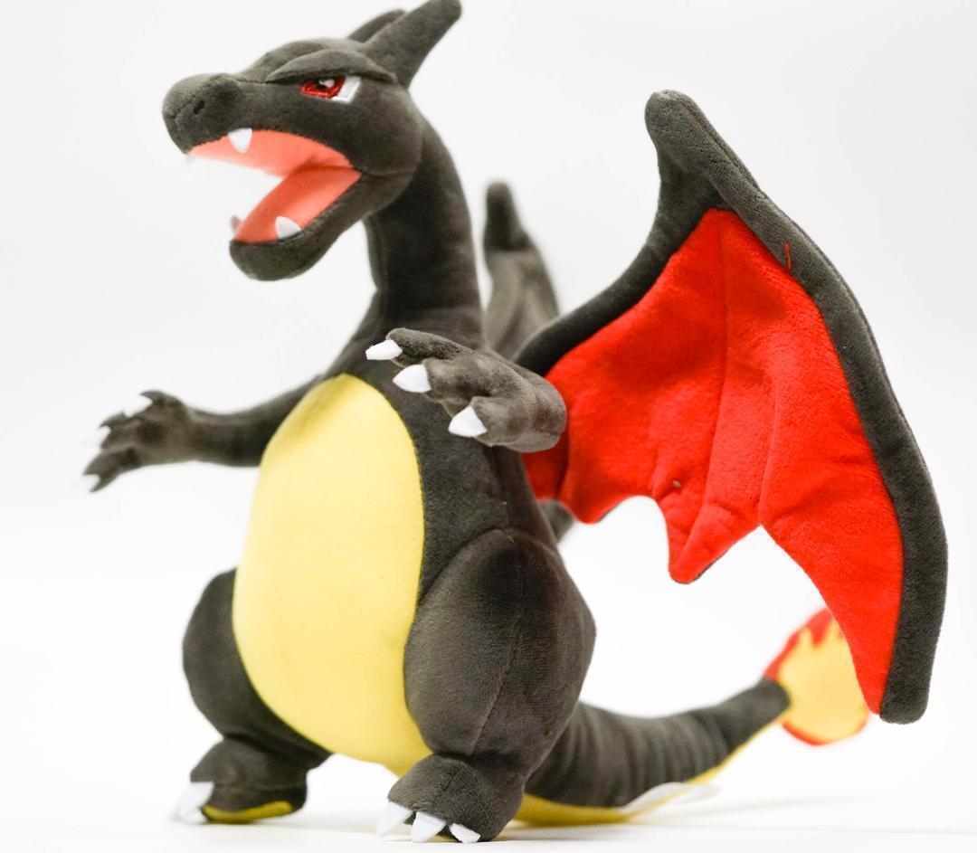 リザードン ぬいぐるみ 大きい 黒 色違い 25cm国内 ブラック リザードン ぬいぐるみ 大きい 黒 色違い 25cm国内 ブラック