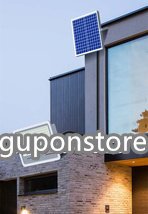 強(qiáng)くお勧め★ソーラーライト街燈 LED投光器*2 屋外用 防水 高輝度 照明 バッテリー殘量表示 防犯ライト庭用 ガーデンライト駐車場 4000W