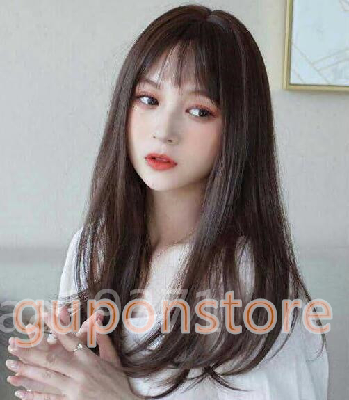 特売！げロングストレートフルウィッグ ウィッグ自然サラサラ