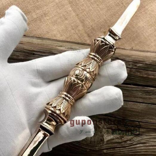 人気推薦★ 貴重品★真言宗 金剛杵 独鈷杵 仏具 銅製 磨き仕上げ