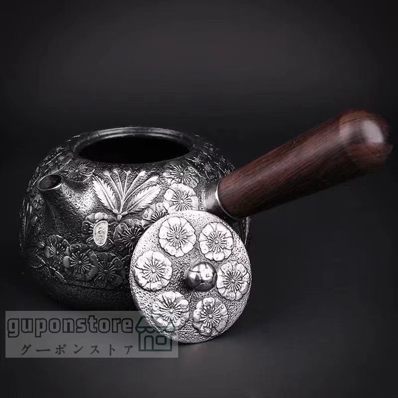 砂鉄 鉄壺 コーティングなし 手作り鉄 やかんを沸かす お茶の道具 600ML