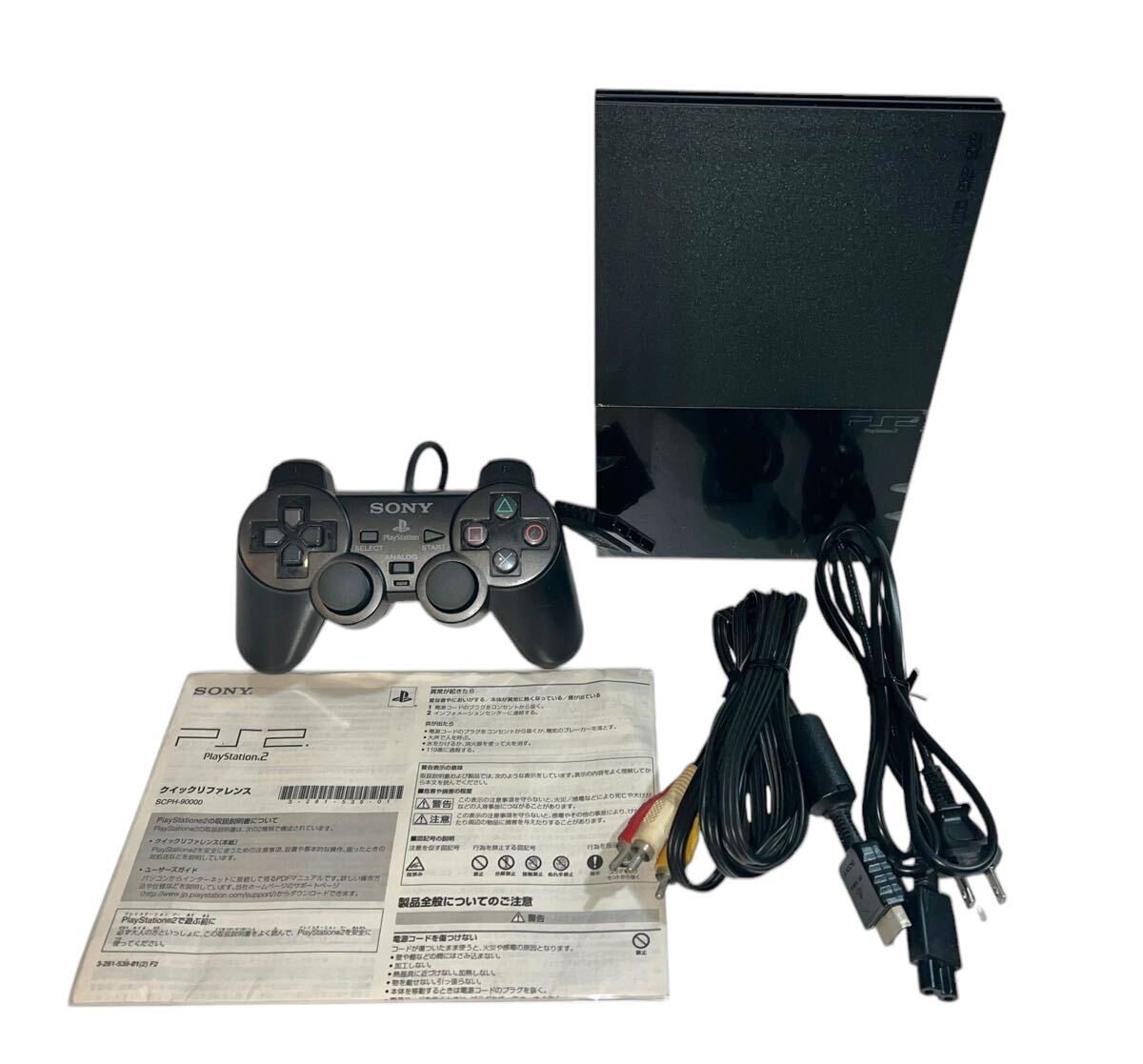 PS2 本体 PlayStation2 scph-90000 ブラック フィルムあり PS2 本体 PlayStation2 scph-90000 ブラック フィルムあり