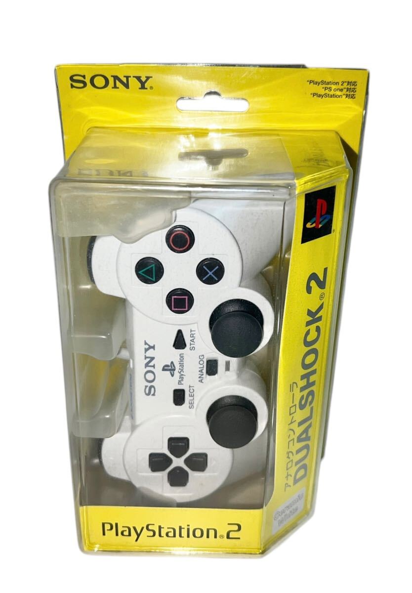 デッドストック 未使用・未開封品 ps2 コントローラー ホワイト デッドストック 未使用・未開封品 ps2 コントローラー ホワイト