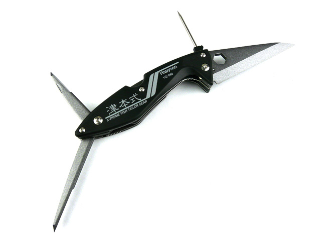 ハピソン(Hapyson) 計測マルチ絞め具 －Hapyson×津本式コラボ－ YQ-890 ナイフ 多用途 多目的 フィッシュピック 鬼締め