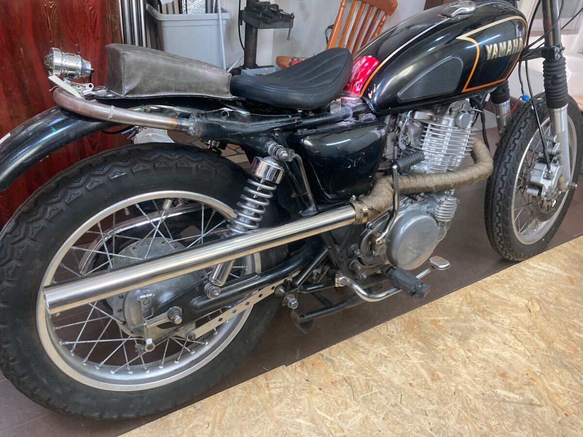 sr400 sr500 アップマフラー ワンオフ チョッパー ボバー カフェ sr400 sr500 アップマフラー ワンオフ チョッパー ボバー カフェ