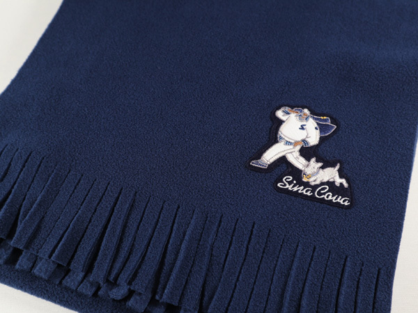 ・シナコバ マフラー 秋冬 メンズ フリース ＳＡＬＥ／キャプテン＆ロゴ刺繍 日本製 cp24276510-29_画像3