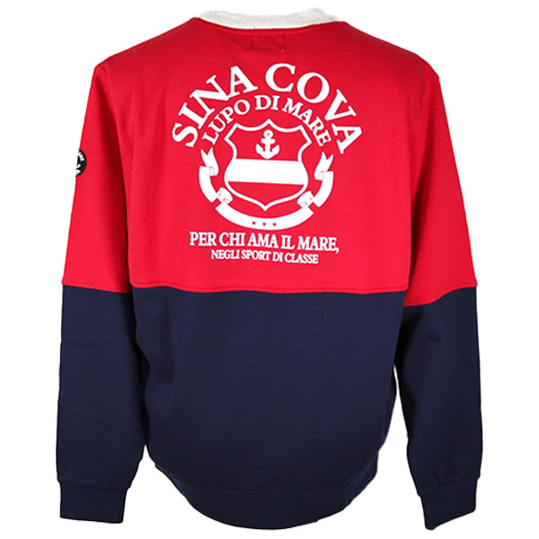 ・シナコバ (L) 30%OFF トレーナー 24-25新作 秋冬モデル メンズ 丸首 キャプテン&ロゴ バックプリント 日本製 to24210030-96_画像1