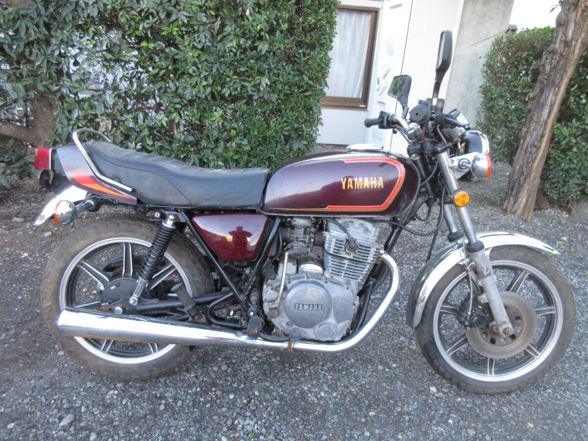 XS400 改 GX250SP 仕様 1M0 書類付きレストアベース部品取り XS400 改 GX250SP 仕様 1M0 書類付きレストアベース部品取り