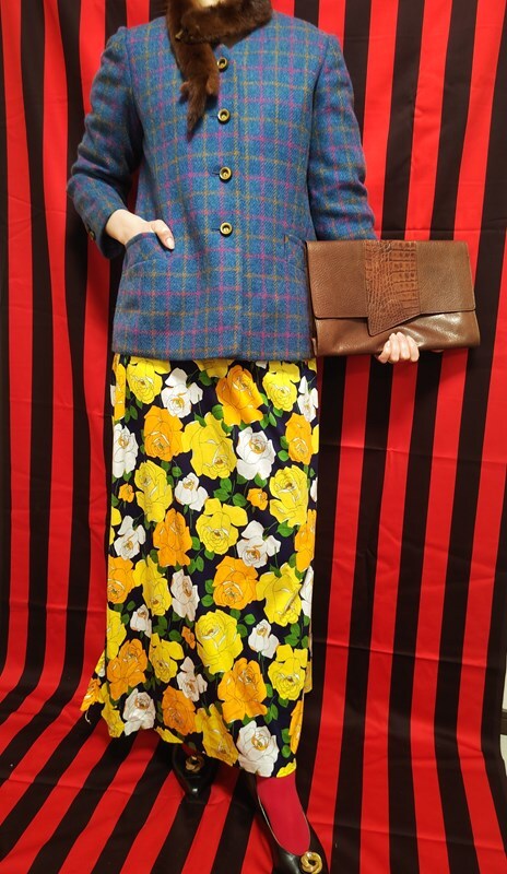 ヴィンテージ昭和レトロ古着*☆お得なコーディネート3点セット⑧☆60’ｓ70’ｓモダン国産
