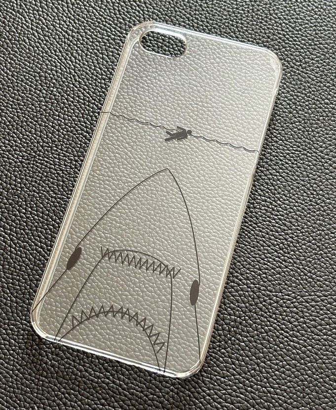 ☆【ジョーズ】クリアケース JAWS iPhone 5s SE ハードケース 細かい傷あり☆_画像1